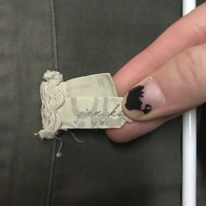 Green jacket with back detail